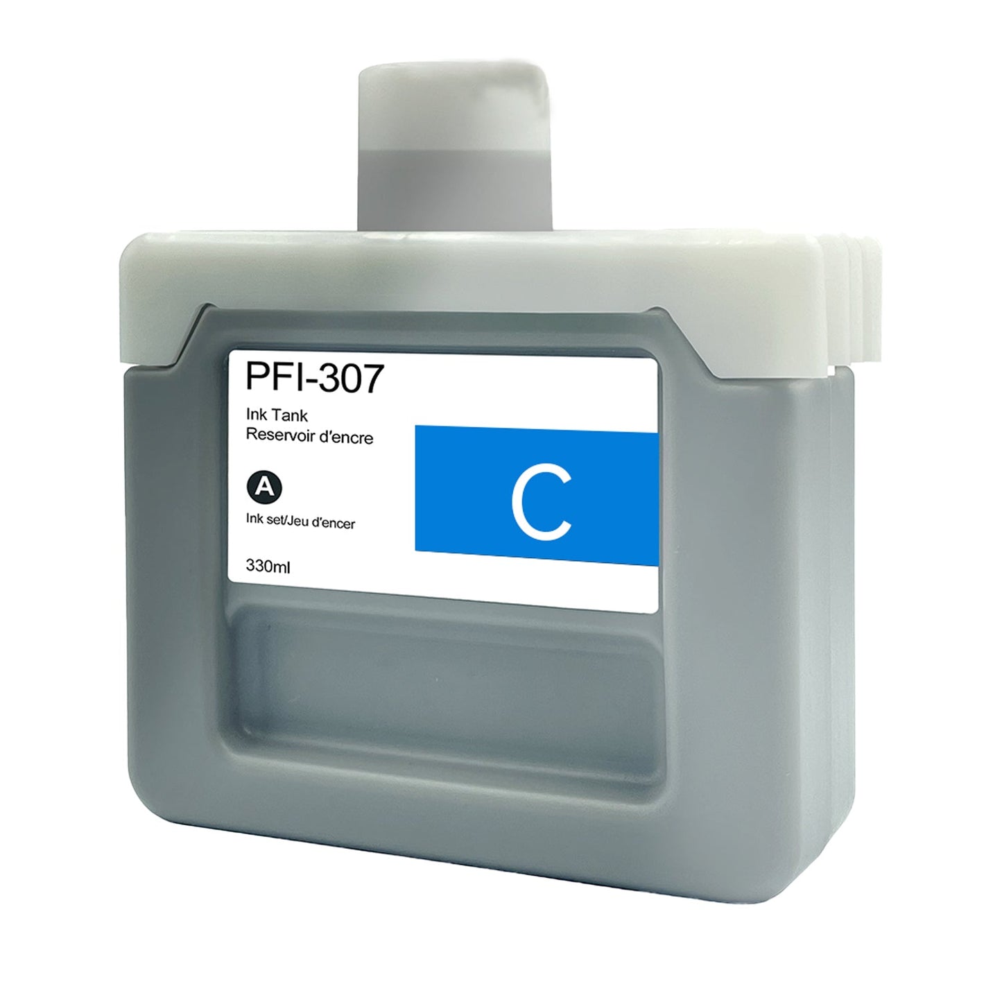 Cartouche d'encre compatible Canon PFI-307C Cyan