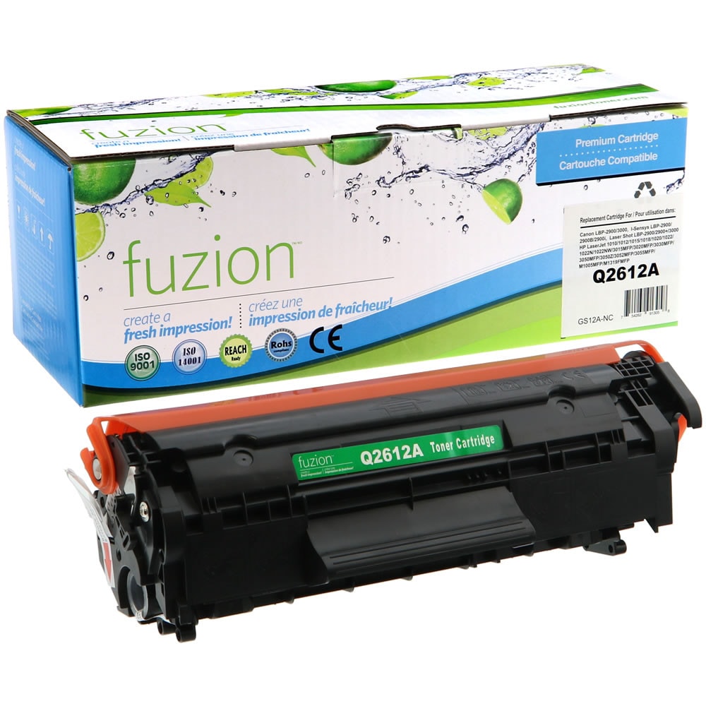 Toner compatible HP Q2612A (12A) Noir