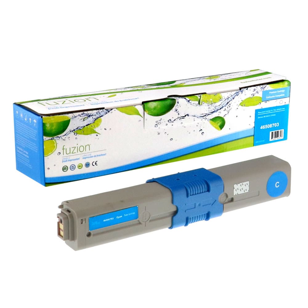 Toner cyan compatible pour Okidata 46508703 (C332/MC363)