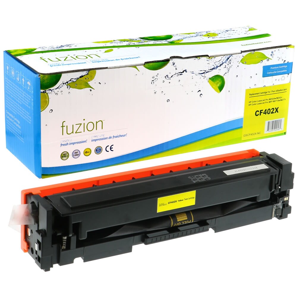 Toner compatible HP CF402X (201X) Jaune