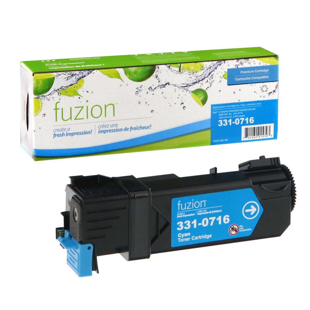 Toner cyan compatible pour Dell 331-0716