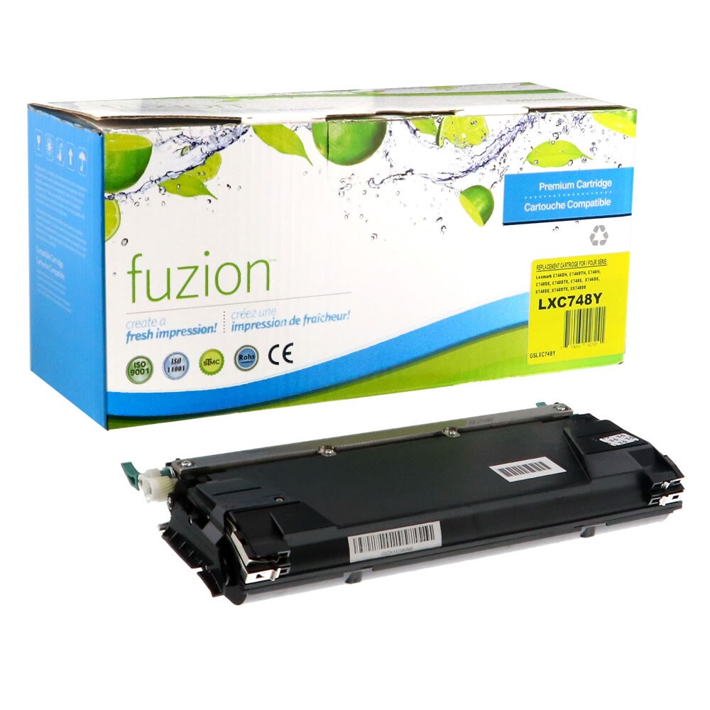 Toner compatible Lexmark C748H1YG Jaune
