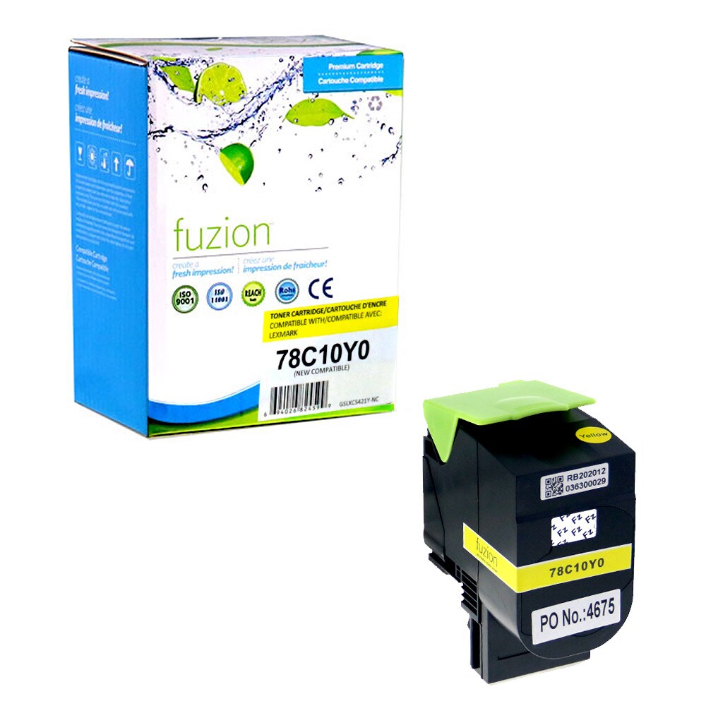 Toner Jaune Lexmark 78C10Y0 compatible