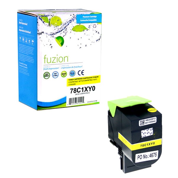 Toner Jaune Lexmark 78C1XY0 compatible