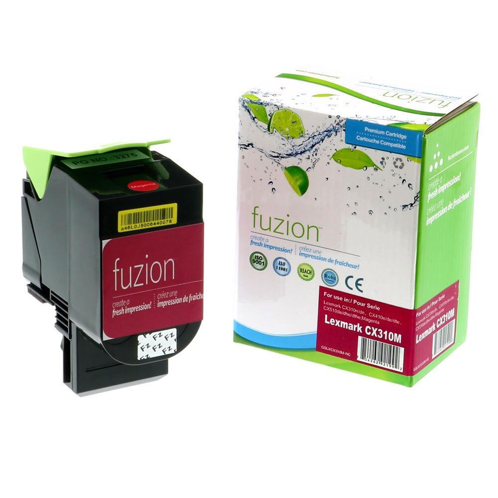 Toner magenta compatible pour Lexmark 80C1SM0 (801SM)