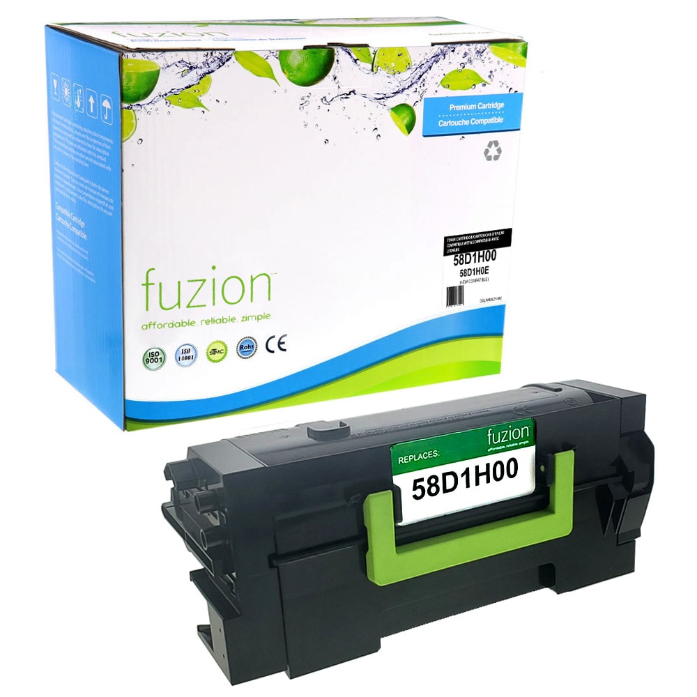 Toner noir Lexmark 58D1H00 compatible