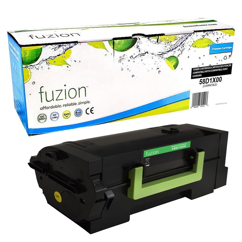 Toner noir compatible pour Lexmark 58D1X00