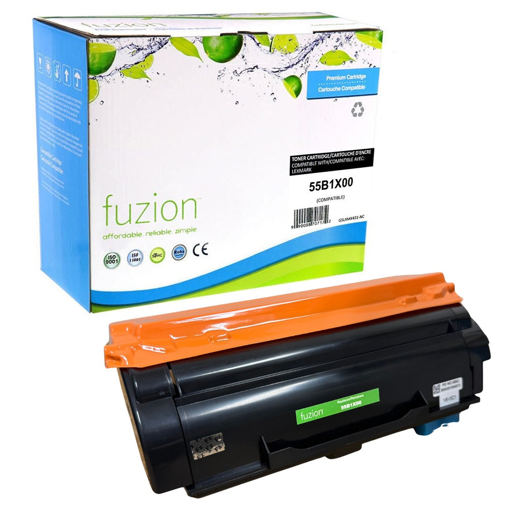 Toner noir Lexmark 55B1X00 compatible