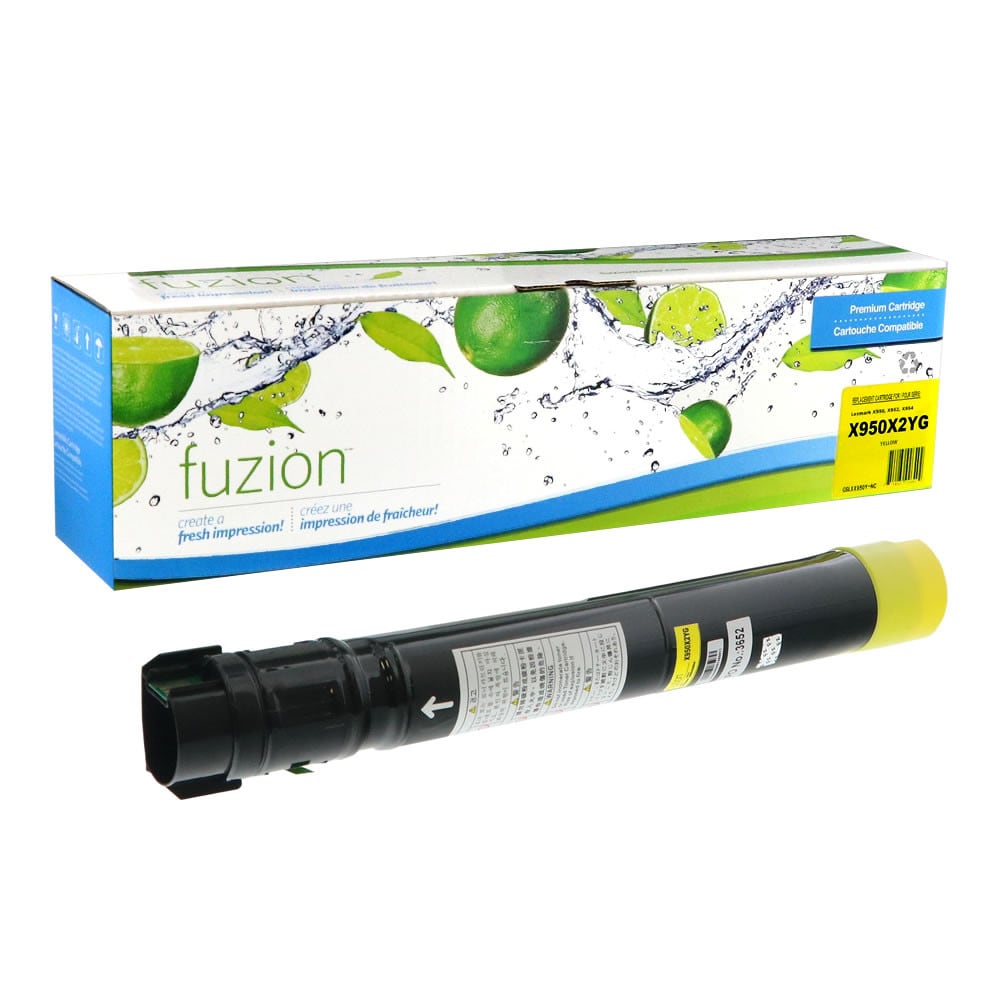 Toner jaune Lexmark X950X2YG compatible