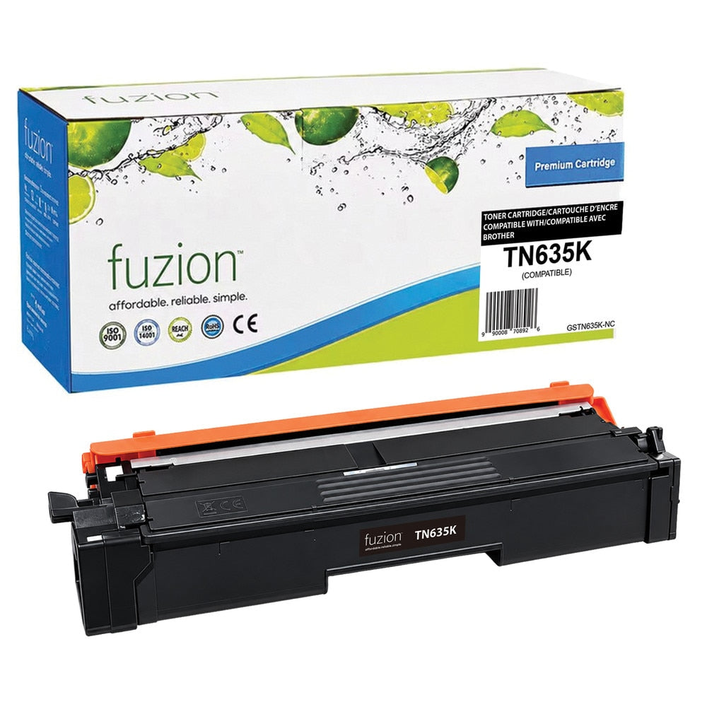 Toner compatible Brother TN635BK noir