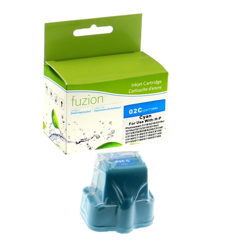 Cartouche compatible HP #02 (C8771WN) Cyan