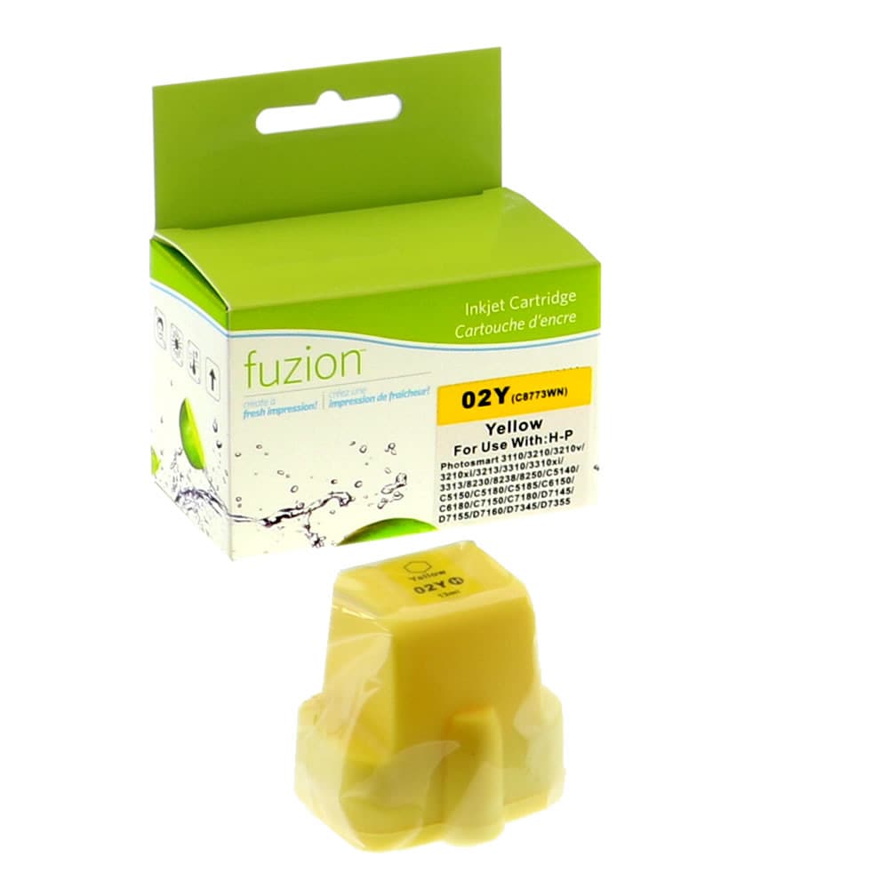 Cartouche compatible HP #02 (C8773WN) Jaune