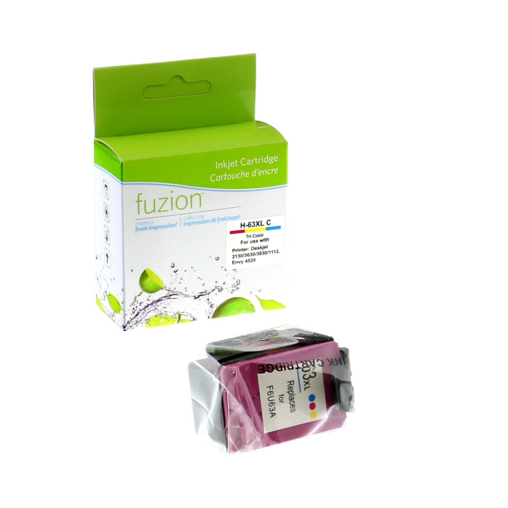 Cartouche compatible HP 63XL (F6U63AN) Tricolore