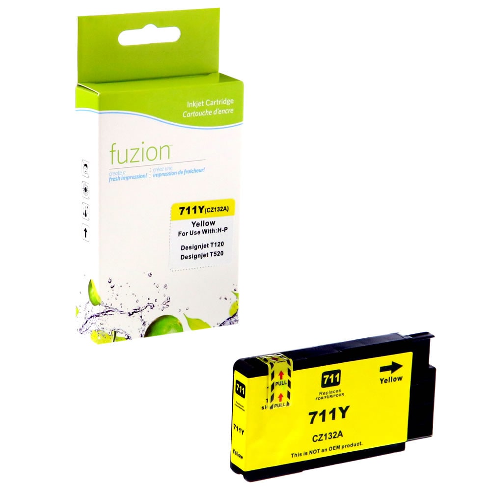 Cartouche compatible HP 711 Jaune
