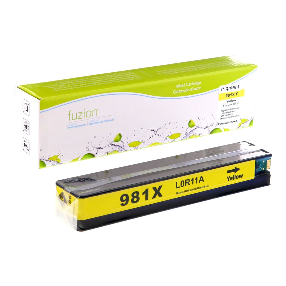 Cartouche compatible HP 981X Jaune