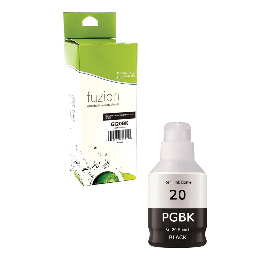 Bouteille d’encre compatible Canon GI-20BK noire