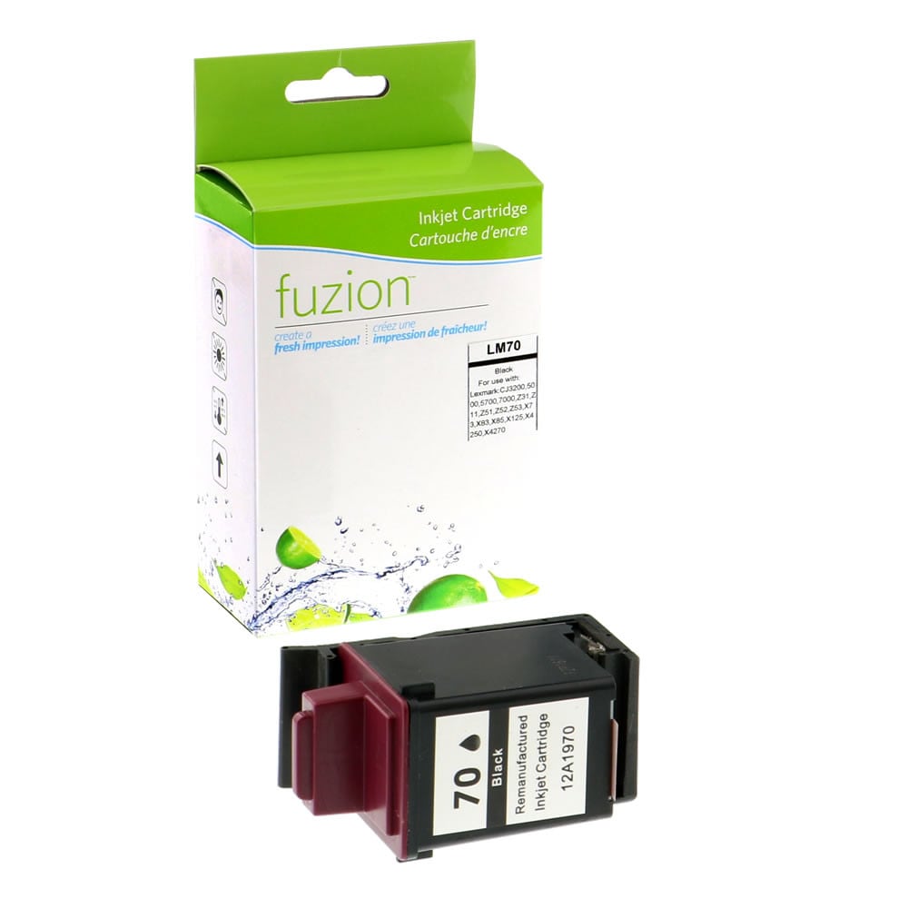 Cartouche Noir Lexmark 70 (12A1970) compatible