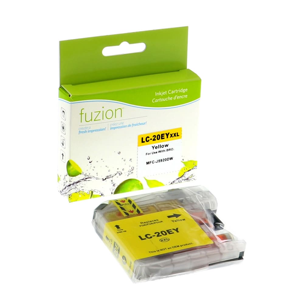 Cartouche compatible Brother LC20EY Super Jaune