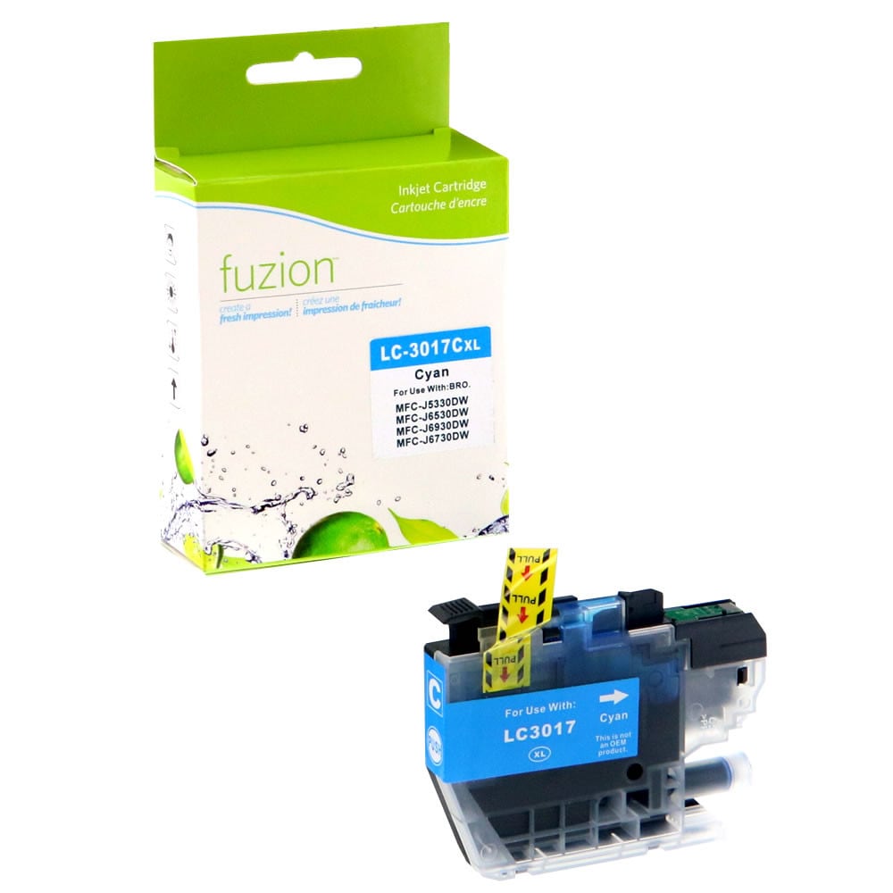 Cartouche compatible Brother LC3017C Cyan