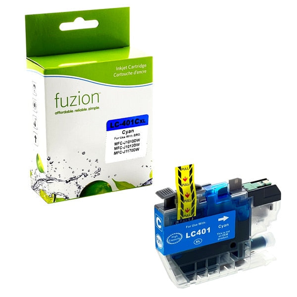 Cartouche compatible Brother LC401XLC Cyan