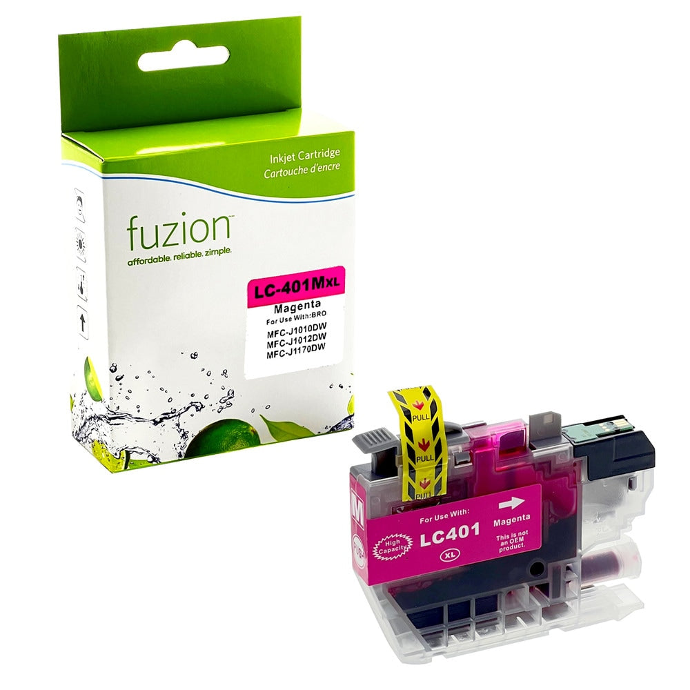 Cartouche compatible Brother LC401XLM Magenta