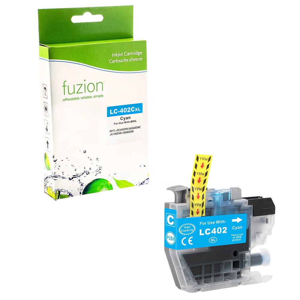 Cartouche compatible Brother LC402XLC Cyan
