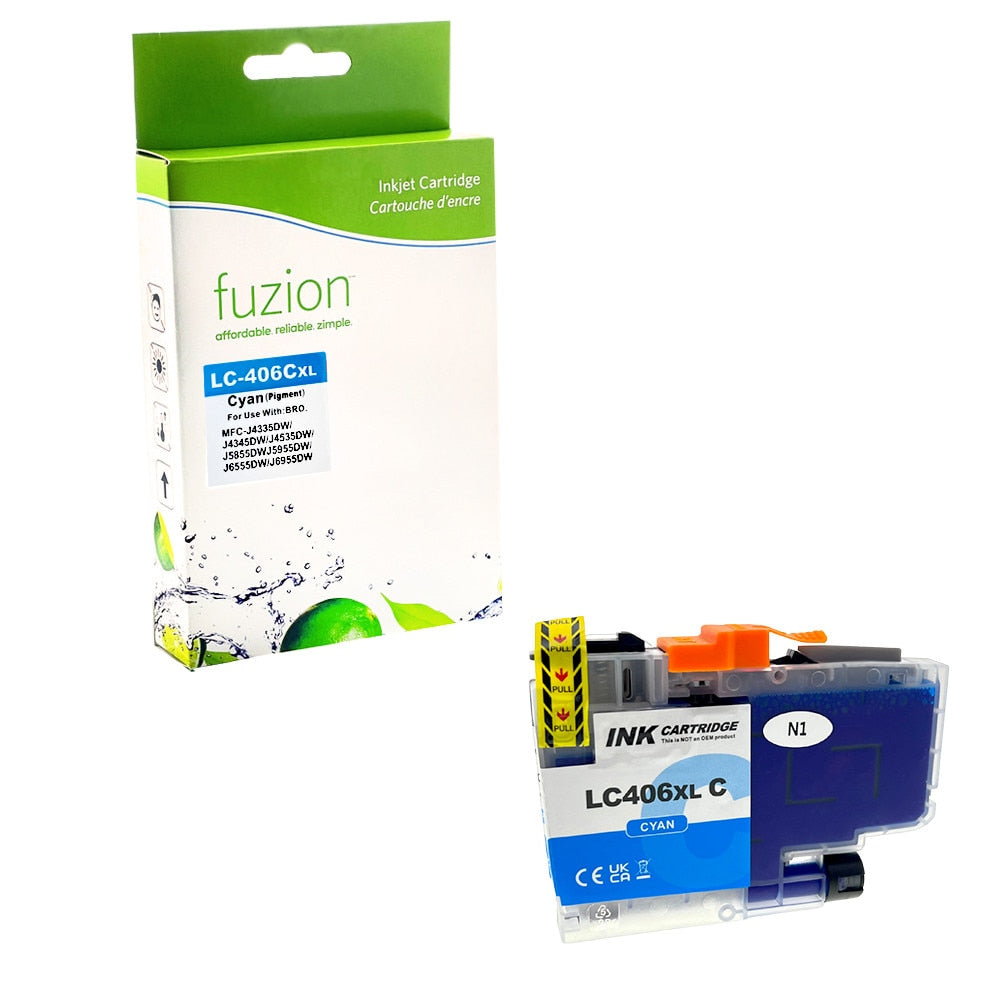 Cartouche compatible Brother LC406XLC Cyan