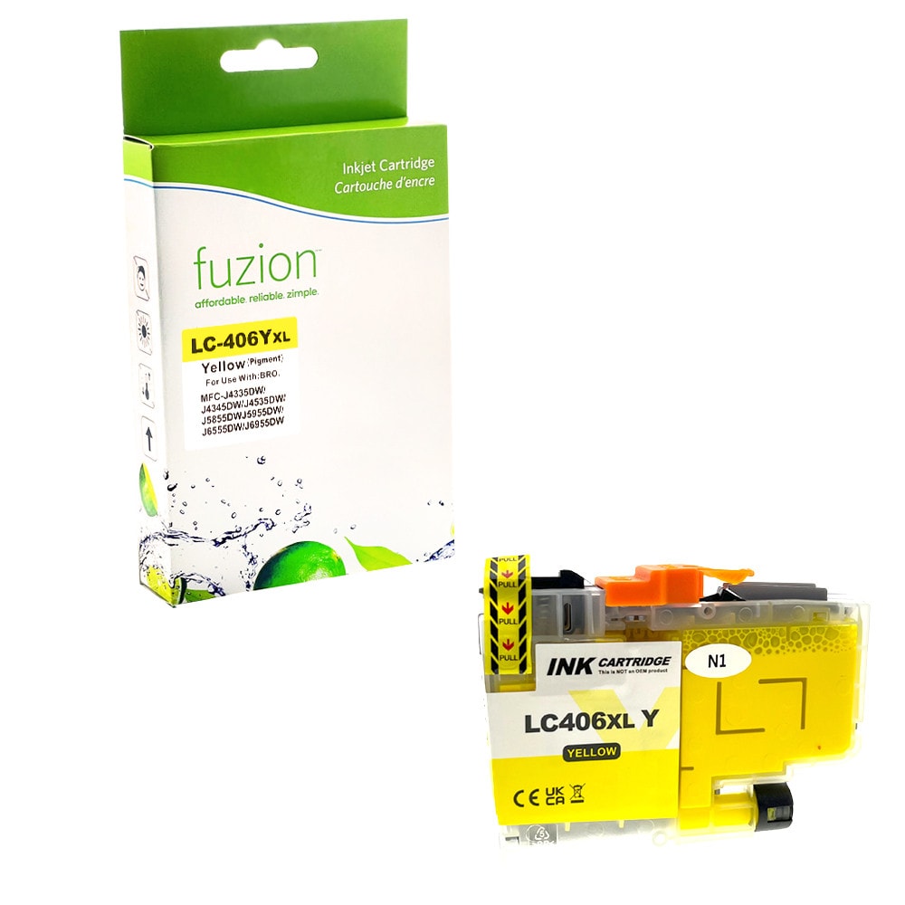Cartouche compatible Brother LC406XLY Jaune