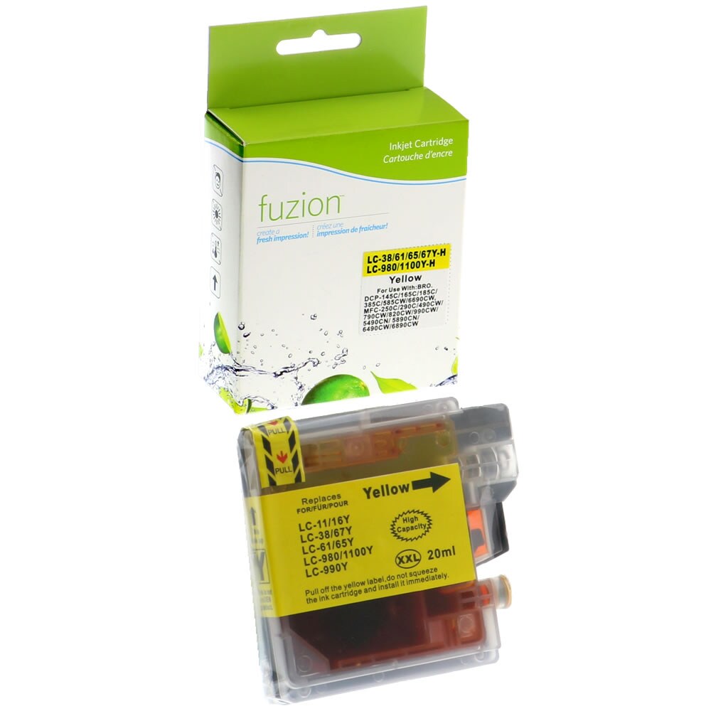 Cartouche compatible Brother LC65 Jaune