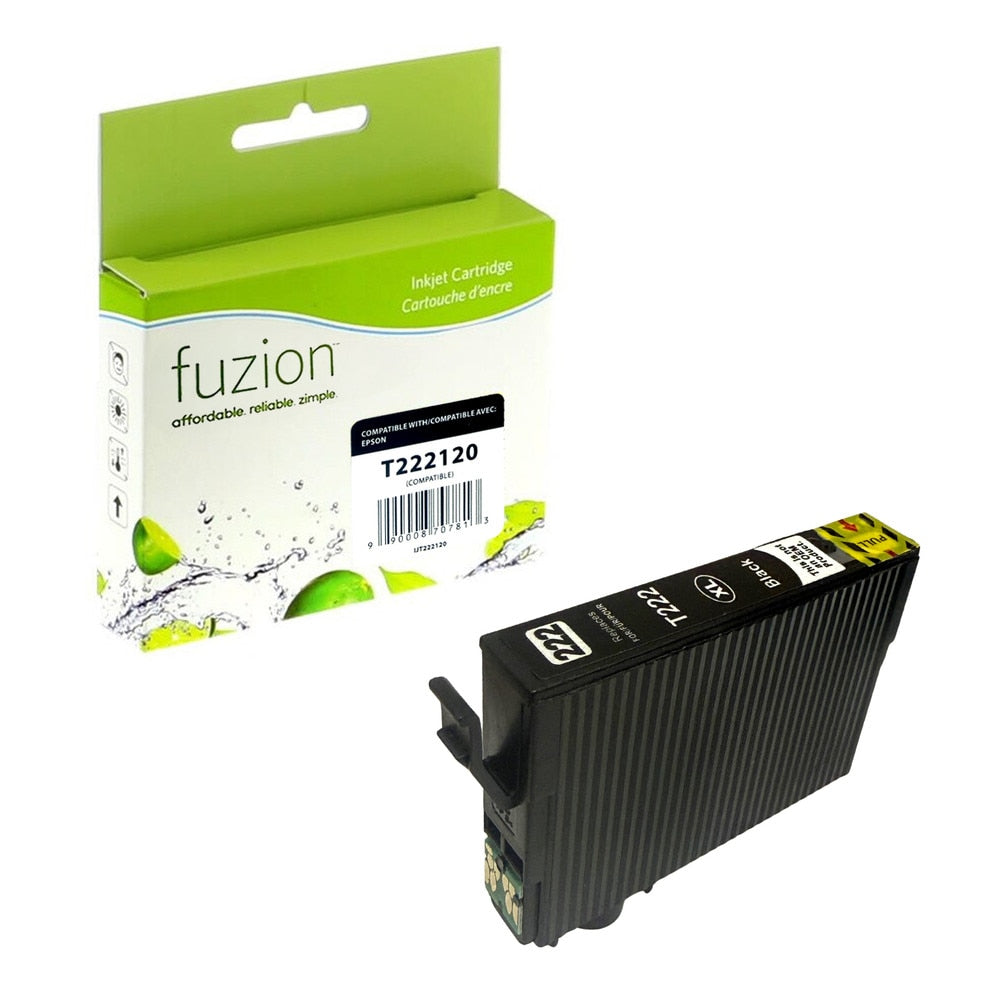 Cartouche d'encre noire compatible pour Epson T222 (T222120)