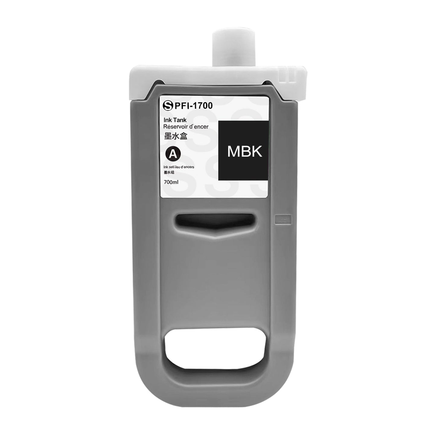 Cartouche Canon PFI-1700 noir mat compatible
