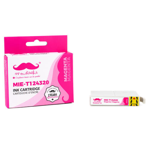 Cartouche d'encre magenta compatible pour Epson T124320 (124)