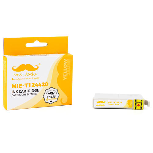 Cartouche d'encre jaune compatible pour Epson T124420 (124)