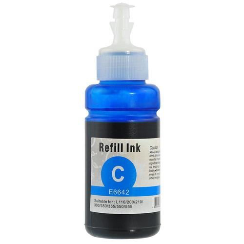 Bouteille d’encre compatible Epson T664 Cyan