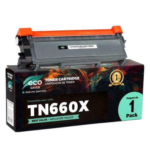Toner noir compatible pour Brother TN660X