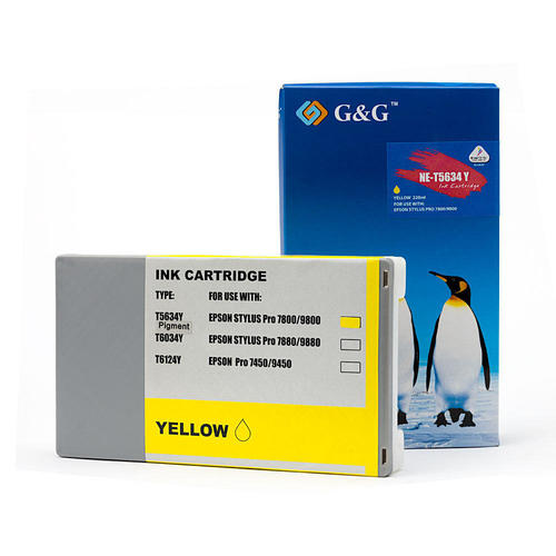 Cartouche compatible Epson T563400 / T562400 Jaune