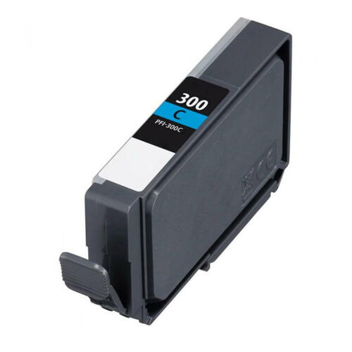 Cartouche d'encre cyan Canon PFI-300 compatible (4194C002)