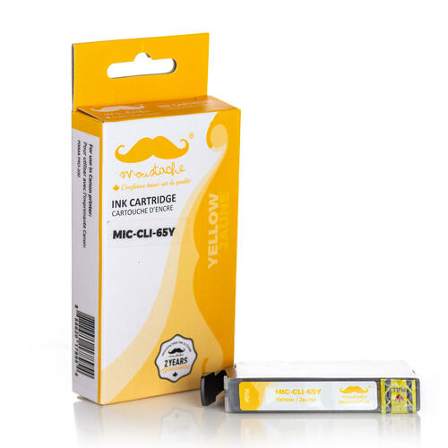 Cartouche d'encre jaune Canon CLI-65 compatible (4218C002)