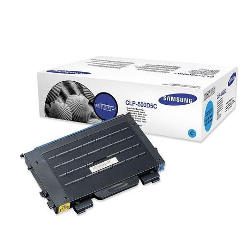 Toner original Samsung CLP-500D5C Cyan