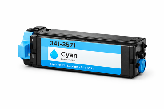 Toner cyan compatible pour Dell 341-3571 (TH207 / A0658266)