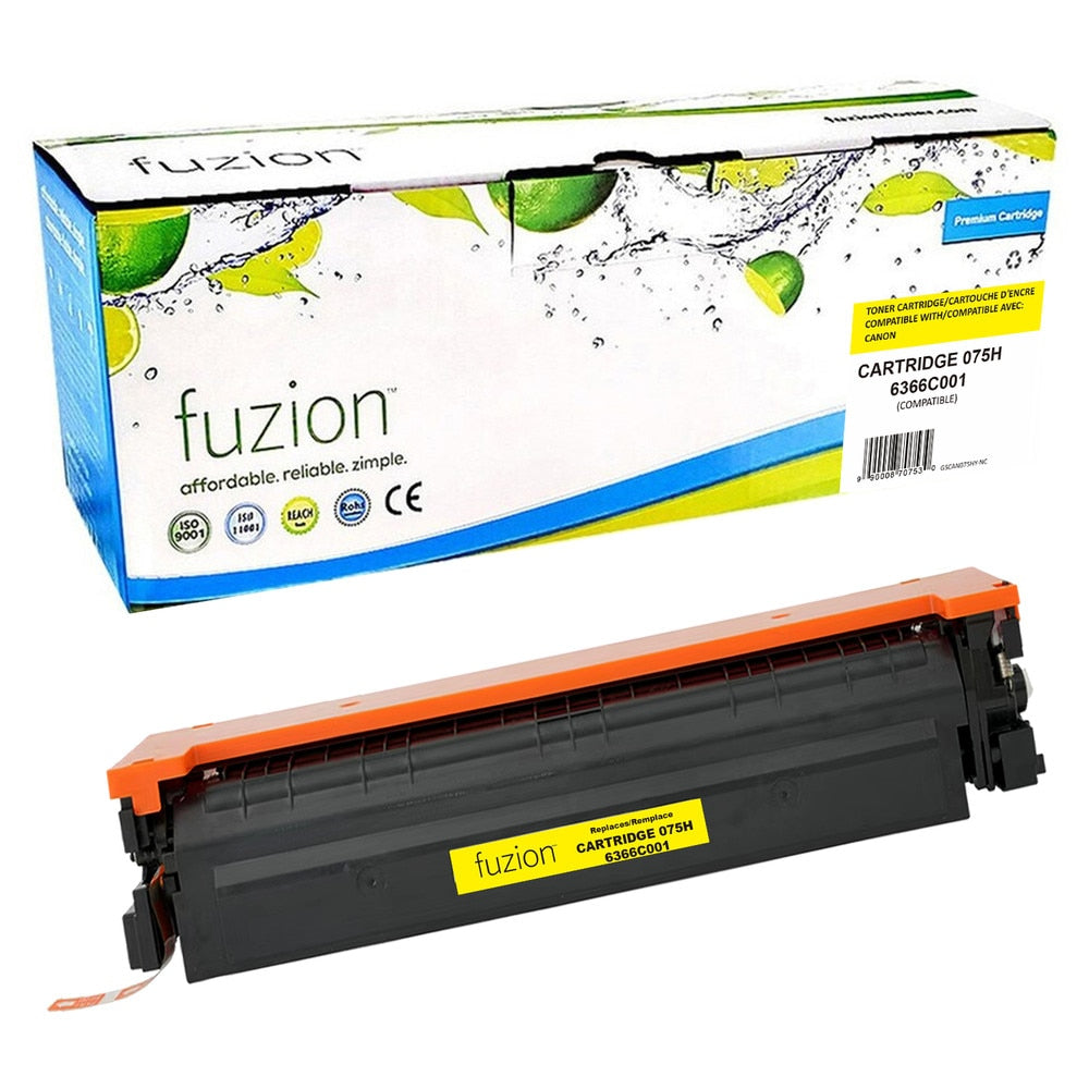 Toner compatible Canon 075H Jaune