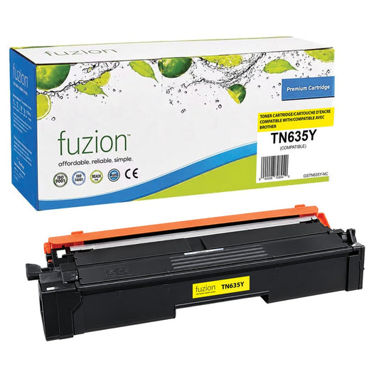 Toner compatible Brother TN635Y jaune