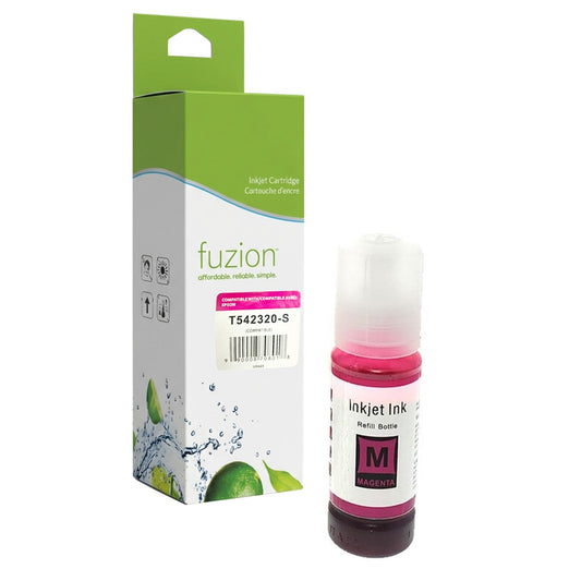 Bouteille d'encre de recharge Compatible pour Epson T542 Magenta – Ultra haut rendement