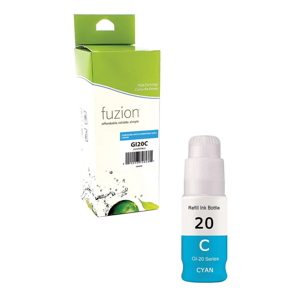 Bouteille d’encre compatible Canon GI-20C cyan