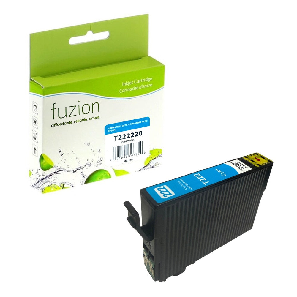 Cartouche d'encre cyan compatible pour Epson T222 (T222220)