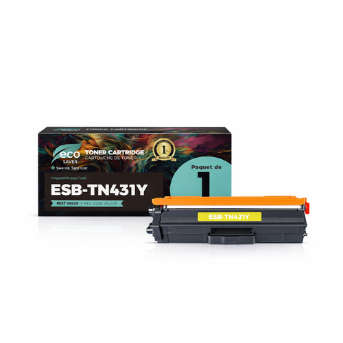 Toner compatible Brother TN431Y Jaune