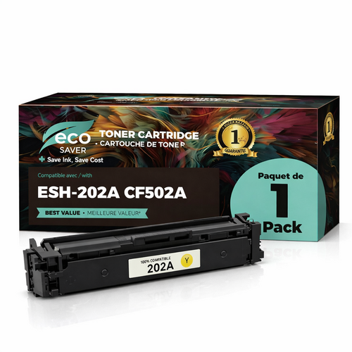 Toner compatible HP 202A Jaune