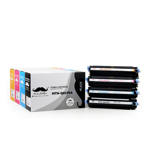 Pack de 4 toners compatibles HP 501A (Noir) et 502A (C/M/Y)