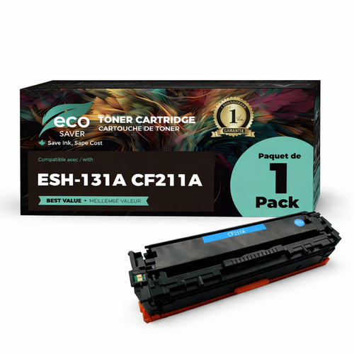 Toner cyan compatible pour HP 131A (CF211A)