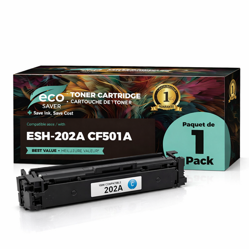Toner compatible HP 202A Cyan